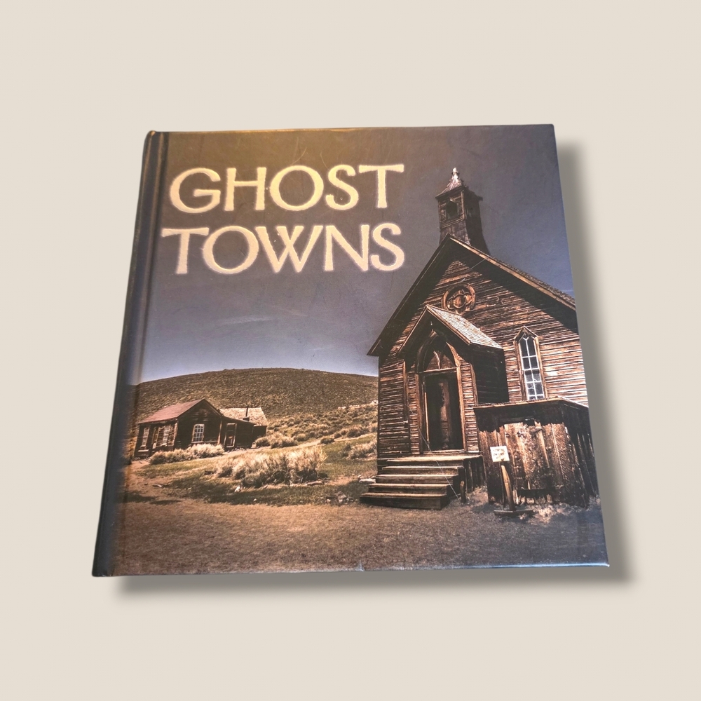 Ghost Towns Hardcover Coffee Table Book - Black Cover